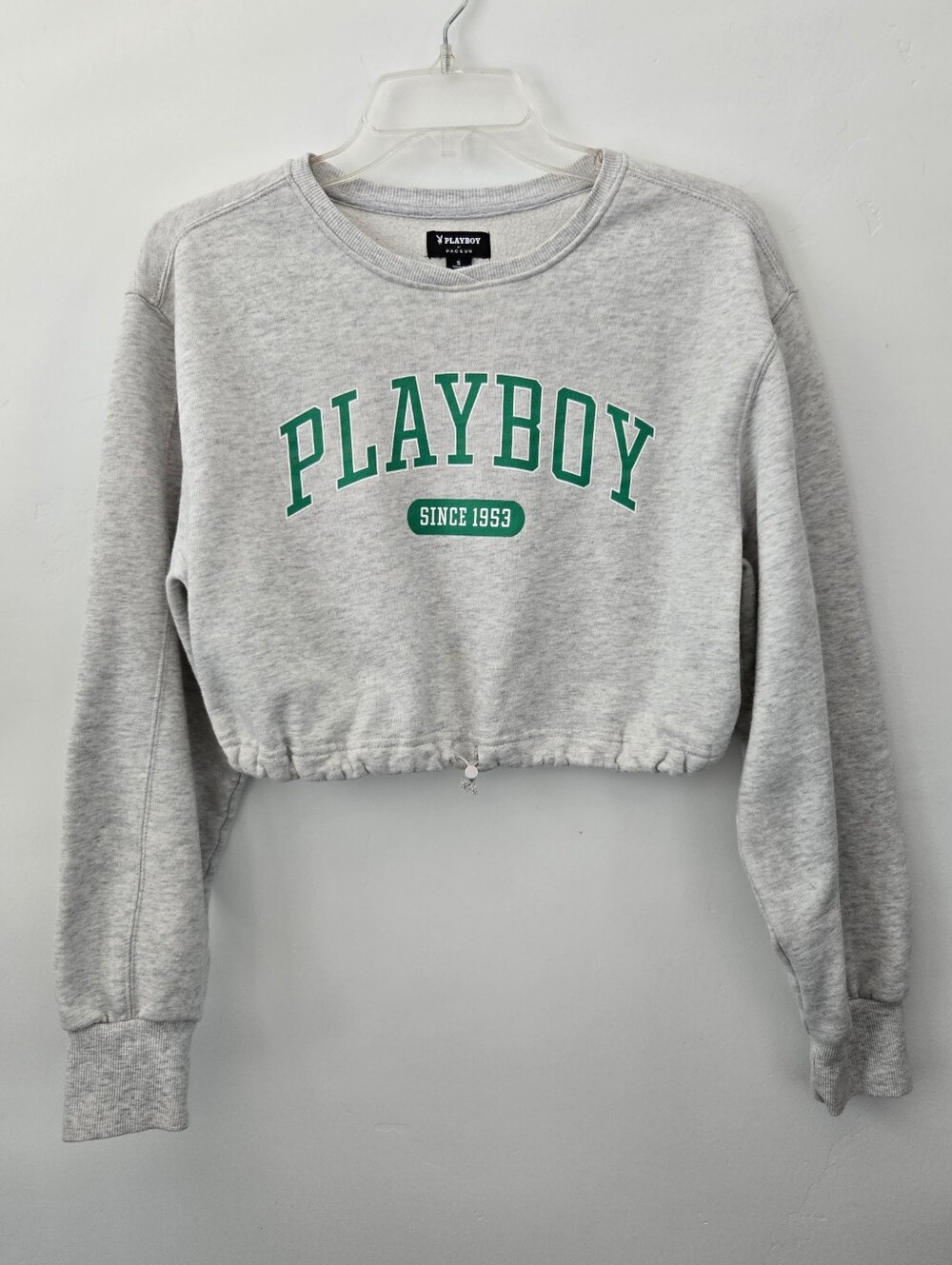 Playboy By PacSun Since 1953 Cinched Crew Neck Sweatshirt. Size small